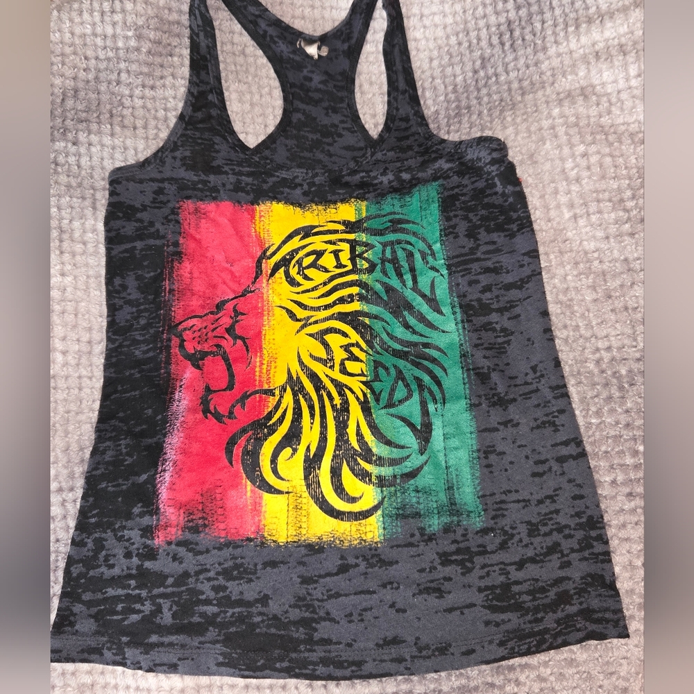 Tribal Seeds Rasta Lion Graphic Tank Top
